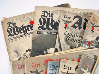 10 Stück Zeitungen aus der Zeit des 2.Weltkrieg,...