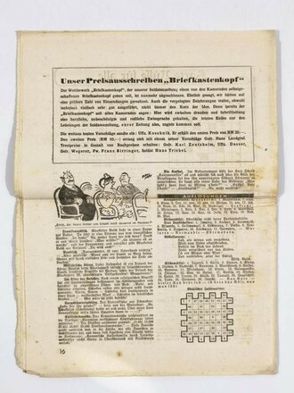 "Soldatenzeitung des LG XII/XIII", Titelblatt:...