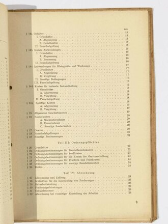 Organisation Todt, Besiegelter Vertrag mit der Firma "L. Elenz & Co. Trier" über Ausführung von Straßenbauaufgaben, inkl. zugehöriger Unterlagen, 1941-1942, ca. 70 Seiten, DIN A4, guter gebrauchter Zustand