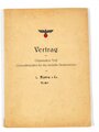 Organisation Todt, Besiegelter Vertrag mit der Firma "L. Elenz & Co. Trier" über Ausführung von Straßenbauaufgaben, inkl. zugehöriger Unterlagen, 1941-1942, ca. 70 Seiten, DIN A4, guter gebrauchter Zustand