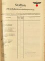 Organisation Todt, Besiegelter Vertrag mit der Firma "L. Elenz & Co. Trier" über Ausführung von Straßenbauaufgaben, inkl. zugehöriger Unterlagen, 1941-1942, ca. 70 Seiten, DIN A4, guter gebrauchter Zustand