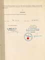 Organisation Todt, Besiegelter Vertrag mit der Firma "L. Elenz & Co. Trier" über Ausführung von Straßenbauaufgaben, inkl. zugehöriger Unterlagen, 1941-1942, ca. 70 Seiten, DIN A4, guter gebrauchter Zustand