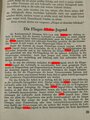 "Fliegen Deutsches Schicksal", Reichsamt Deutsches Volkbildungswerk, 1941, mit Unterrichtshilfe, 64 Seiten, 1941, ca. DIN A5, gebraucht