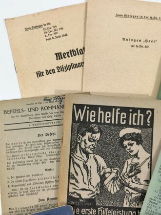 Konvolut Vorschriften, alle in gutem Zustand