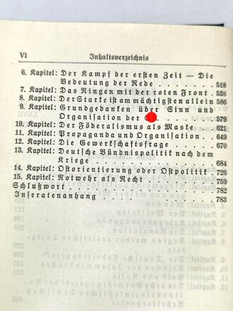 Adolf Hitler " Mein Kampf" blaue Ganzleinenausgabe von 1936 in gutem Zustand