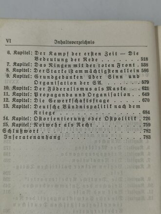 Adolf Hitler " Mein Kampf" blaue Ganzleinenausgabe von 1936 , Einband leicht defekt, sonst guter Zustand