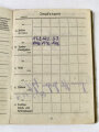 Soldbuch für einen Stabsfeldwebel im Pionier Btl. 719. Zweitschrift ausgestellt am 14.April 1945, eingetragene Auszeichnungen: