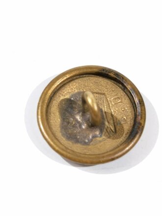 Kaiserreich, messingfarbener Knopf für die Feldbluse, Durchmesser 21 mm