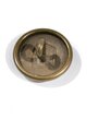 Kaiserreich, messingfarbener Knopf für die Feldbluse, Durchmesser 21 mm