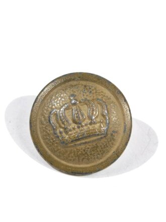 Kaiserreich, feldgrauer Knopf für die Feldbluse, Durchmesser 20,5 mm