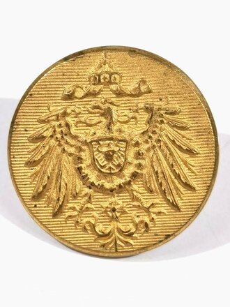 Kaiserreich, goldfarbener Knopf für den Waffenrock der Beamten, Durchmesser 22 mm