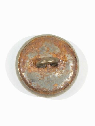 Kaiserreich, silberfarbener Knopf für die Feldbluse, Durchmesser 20 mm
