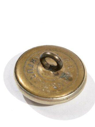 Kaiserreich, silberfarbener Knopf, Durchmesser 22 mm