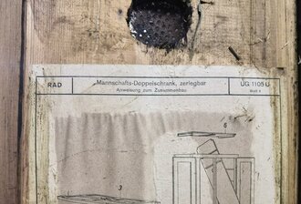 RAD Mannschafts Doppelschrank. Ungereinigtes Stück aus Kellerfund, KEIN VERSAND