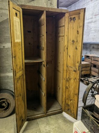 Reichsarbeitsdienst Mannschafts Doppelschrank, Spind . Ungereinigtes Stück aus Kellerfund, KEIN VERSAND