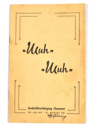 Wehrmachtssendergruppe Südwest, Sender Dijon, Bericht vom 29.5.1943 (6 Seiten, DIN A4) und internes Heft der Nachrichtengruppe Chaumont, 16 Seiten, ca. DIN A5, guter gebrauchter Zustand