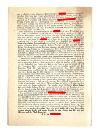 Ostpreußen, "Die Danziger Rede (...)", Ribbentrop, 24. Oktober 1939, 15 Seiten, DIN A5, guter Zustand