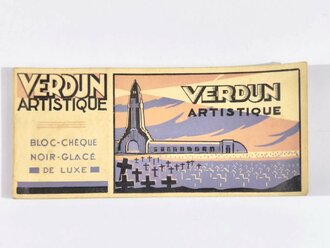 Frankreich, "Verdun Artistique Bloc-Cheque Noir-Glace De Luxe", Heft mit 15 Fotopostkarten, 9 x 14 cm, wellig, sonst guter Zustand