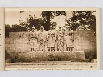 Frankreich, "Verdun et les champs de bataille", Heft mit 14 Ansichtskarten, 9 x 14 cm, fleckig, sonst guter Zustand