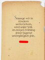 BDM  Jungmädel, "Die Deutsche Familie zur Verpflichtung der Jugend", Reichspropagandaleitung der NSDAP, 26. März 1944, 39 Seiten, Einband fleckig, sonst guter gebrauchter Zustand