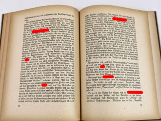 Philipp Bouhler, eigenhändige Unterschrift auf Buchseite "Kampf um Deutschland", Reichsleiter Phillipp Bouhler, Zentralverlag der NSDAP, 1938, 107 Seiten, ca. DIN A5, Einband leicht fleckig, sonst guter