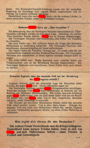 Großbritannien 2. Weltkrieg, "Nach Hitlers...