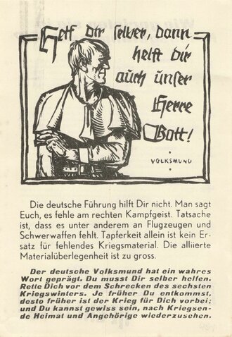 U.S.A., "Wie gerieten sie in Kriegsgefangenschaft?", Flugblatt CPH 10, sehr guter Zustand