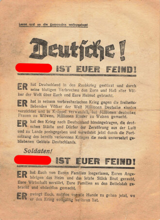 Russland/Sowjetunion 2. Weltkrieg, "Deutsche Hitler...