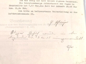 Luftwaffe, Papier Konvolut eines Regierungsoberinspektor