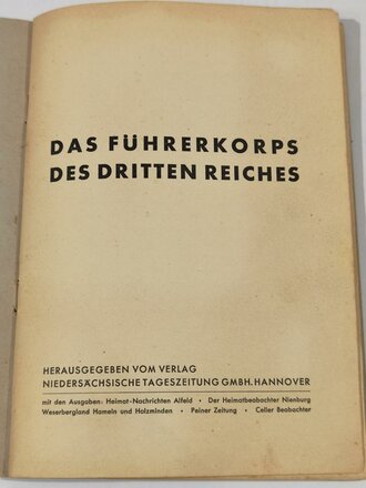 Sammelbilderalbum " Das Führerkorps des Dritten...