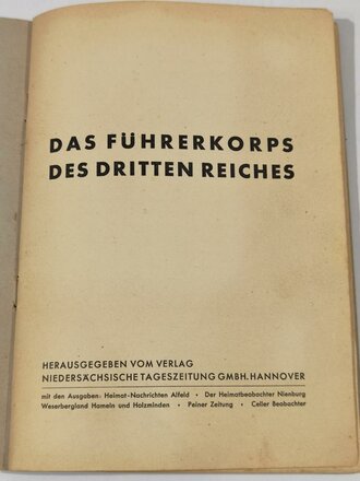 Sammelbilderalbum " Das Führerkorps des Dritten Reiches" komplett mit allen Bildern