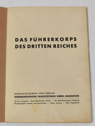Sammelbilderalbum " Das Führerkorps des Dritten Reiches" komplett mit allen Bildern