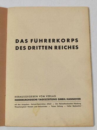 Sammelbilderalbum " Das Führerkorps des Dritten...