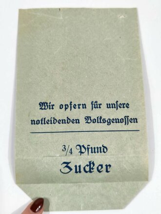 Winterhilfswerk 1935/36 "3/4 Pfund Spende Zucker"