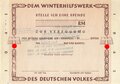 Winterhilfswerk Gau Essen, "Spendenschein" 1941/42