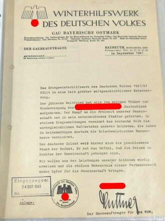 Sammlung von 85 Belegen zum Thema Winterhilfswerk