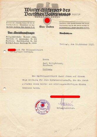 Sammlung von 85 Belegen zum Thema Winterhilfswerk