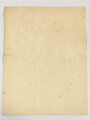 Winterhilfswerk Ehrenurkunde für einen ehrenamtlichen Helfer im Winterhilfswerk 1936-37, 29 x 38 cm, fleckig