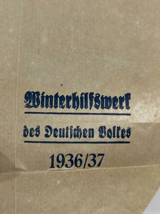 Winterhilfswerk , Tüte für eine  "500 Gramm Weizenmehl Spende" 1936/37