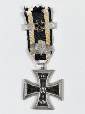 Eisernes Kreuz 2.Klasse 1870 mit Eichenlaub 25 und...