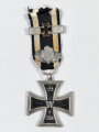 Eisernes Kreuz 2.Klasse 1870 mit Eichenlaub 25 und Spange, jeweils neuzeitliche REPRODUKTION