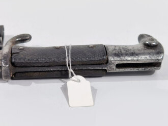 Preussen, kurzes Seitengewehr M1898 mit ausgeschriffenem Sägerücken. Gereinigtes Kammerstück von Hörster Solingen