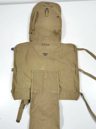 U.S. M1928 Haversack dated 1942. Incomplete, with meatcan pouch