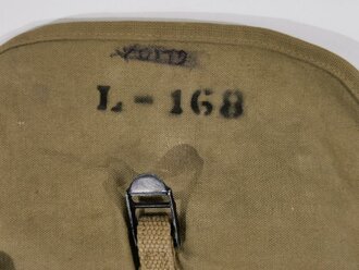 U.S. M1928 Haversack dated 1942. Incomplete, with meatcan pouch