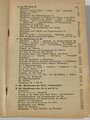 "Waffen- und Schiesstechnischer Leitfaden für die Ordnungspolizei" Ausgabe 1944 mit 568 Seiten. Buchrücken defekt, Bindung zum Teil lose