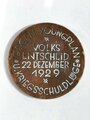 "Freiheitskampf des Deutschen Volkes" Volksentscheid 22.Dezember 1929, Medaille gegen Youngplan  30mm