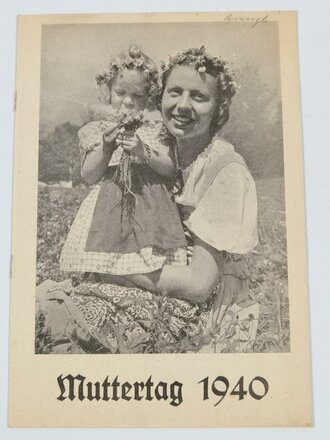 "Muttertag 1940"  8 seitiges Heft mit...