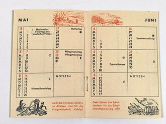 "Merkbüchlein für die Tasche mit Kalender 1944", Kleinformat