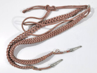 Heer, Paradefangschnur für einen Musikmeister, silberfaden mit roten Durchzügen. guter Zustand, selten