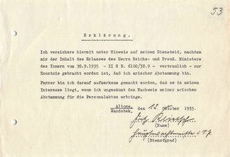 Polizei III.Reich, Ordenspange mit zugehörigen Urkunden eines langgedienten Angehörigen beider Weltkriege